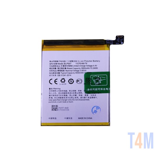 Bateria BLP697 para Oppo F11 Pro 4000mAh